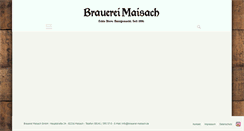 Desktop Screenshot of brauerei-maisach.de